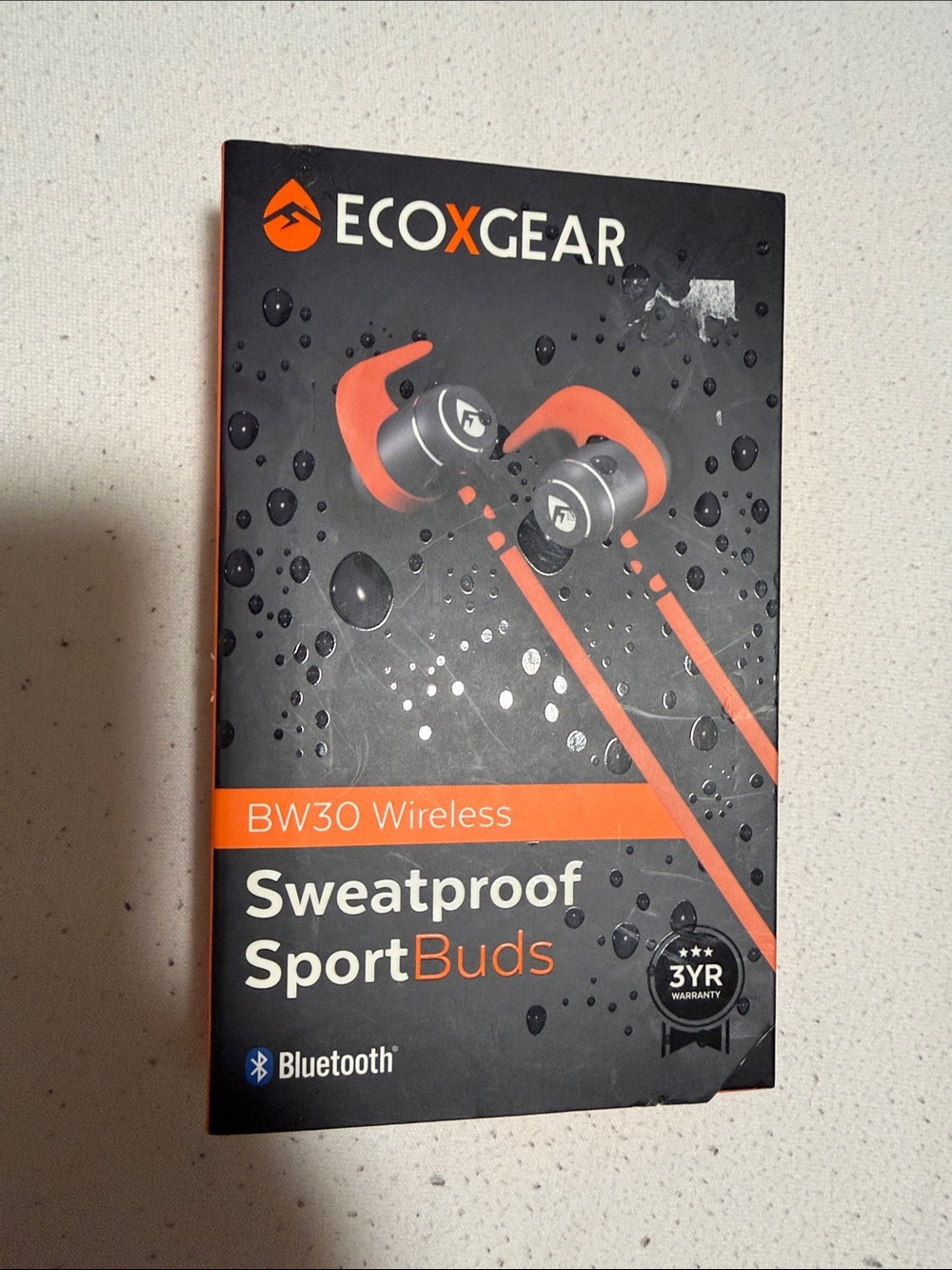 ECOXGEAR BW30 Wireless Sweatproof SportBuds - Black & Orange